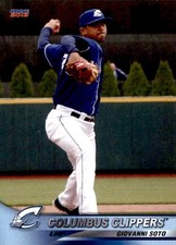 2013 Columbus Clippers Choice #31 Giovanni Soto Carolina Puerto Rico PR Card