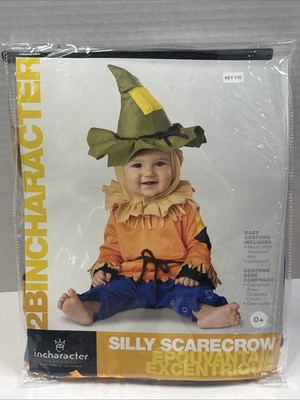 Incharacter Silly Scarecrow Wizard Of Oz Infant Baby Halloween Costume 12-18 Mon