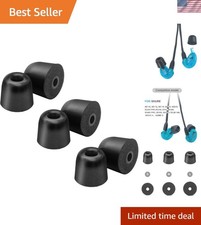 Klowcok Memory Foam Ear Tips Replacement for Shure SE215 PRO SE425 SE535 SE84...