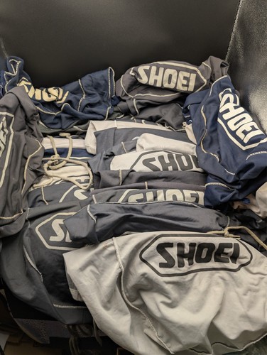 Joblot bundle 30 Shoei Protective Storage Carry Drawstring Helmet Bags Dust sock