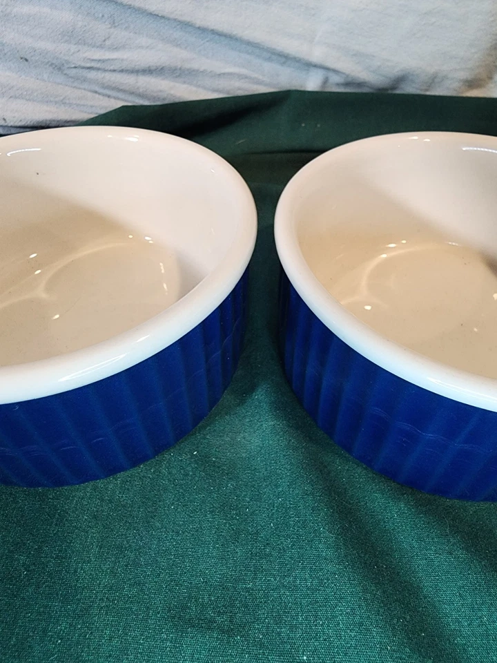 Copco, Michael Lax Design Souffle Bowls, azul cobalto, juego de 2, ¡bonito! Foto 4 de 4