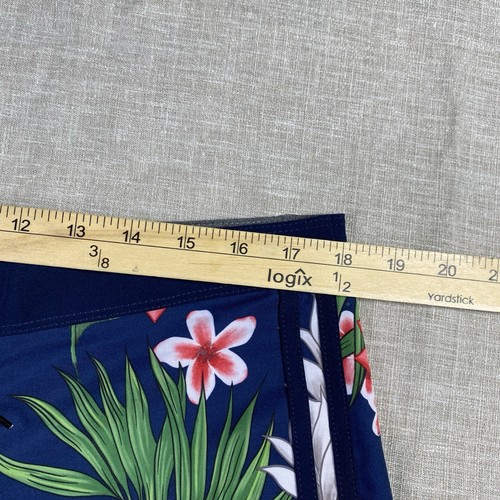 Hurley 47 Board Shorts Mens 34 Boston Red Sox MLB Hawaiian Phantom Tropics 5.5" - Picture 9 of 12