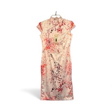 Long Silk Geisha Dress Floral Sz Small NWT