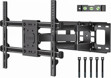 Full Motion TV Wall Mount for 37-85 Inch TVs, Heavy Duty Swivel Tilt Hold up