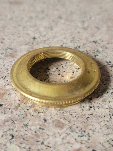 Solid Brass #3 Collar To #2 Burner Oil Kerosene Lamp Adapter Reducer LOOK! Part