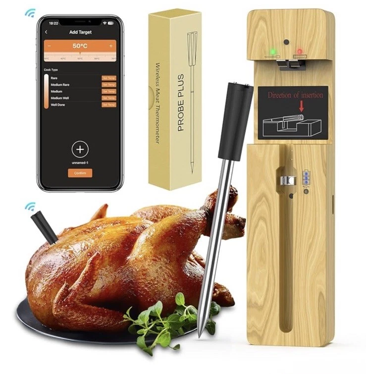 Smart Meat Thermometer Wireless Bluetooth Meat Thermometers for Grilling New