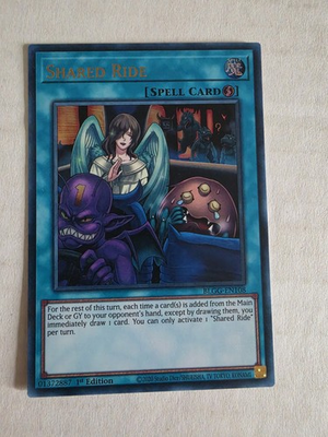 #ad Shared Ride BLGG EN108 Ultra Rare 1st Edition Euro Print NM Yugioh $2.99