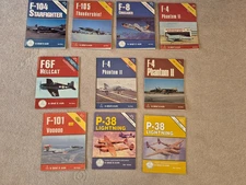 In Detail & Scale 10 Book Lot - Kinzey -Military Aircraft Airplanes Modeling D&S