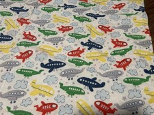 Children/Baby Handmade Airplane Quilt Back Light Yellow