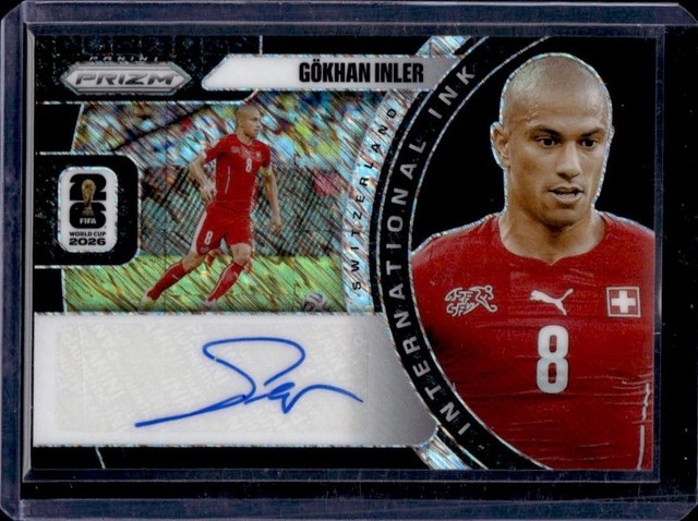 2026 Prizm World Cup Gokhan Inler International Ink Black Shimmer FOTL Auto #1/1