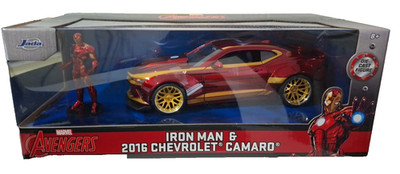 Jada Modellauto H.R.Marvel Ironman 2016 Chevy Camaro SS mit Figur 1:24 NEU & OVP