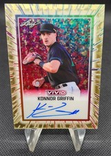 2025 Leaf Vivid Baseball - Konnor Griffin - Gold Vinyl One Of One Prospect Auto!