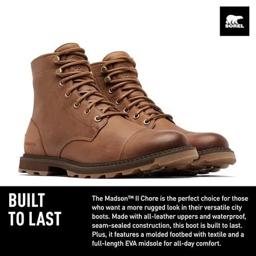  Men's Madson ll Chore Waterproof Boot 7.5 Velvet Tan, Gum 10 - Image 3 of 4