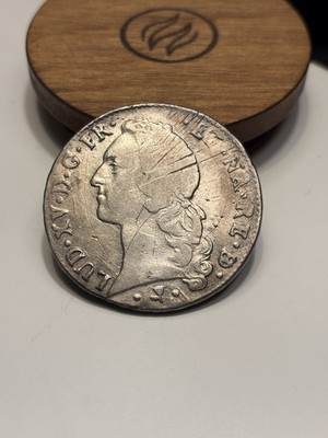 1765 FRANCE LOUIS XV - 1 ECU VERY NICE EXAMPLE LARGE SILVER COIN RARE THIS NICE