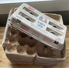 18 Count Egg Cartons Lot Of 20 Cartons Pulp Fiber