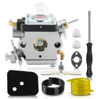 For Husqvarna 122C 122LDX 122LK 22cc Carburetor Air Filter Kit String Trimmer
