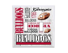 Georgia Bulldogs Subway Art Standard Double Light Switch Cover NFL Football wall