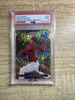 2022 Prizm Stained Glass Shohei Ohtani #SG-3 Snakeskin Prizm /50 PSA 9 POP 9