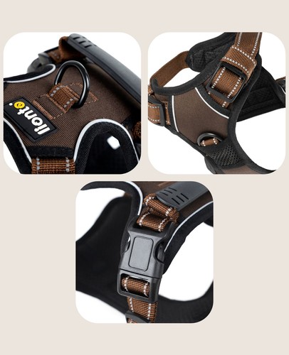 lionto Anti-traction Harnais de chien réglable rembourré, plusieurs variantes - Photo 19/32