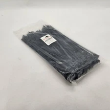 Goliath Industrial Tool Black 8" Wire Cable Zip Nylon Tie Wraps Pack of 100