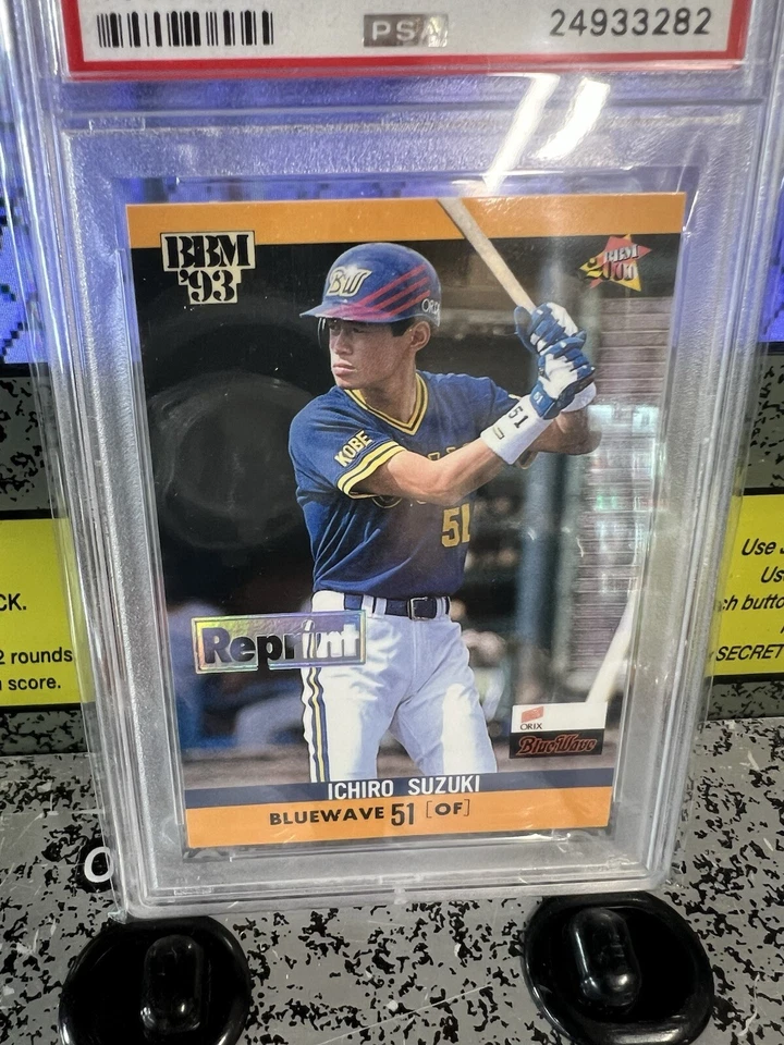 Reimpresión BBM Ichiro Suzuki 1993 2000 #R3 clasificación BBM PSA 9 como nuevo Pop 9 - 1 superior Foto 4 de 4