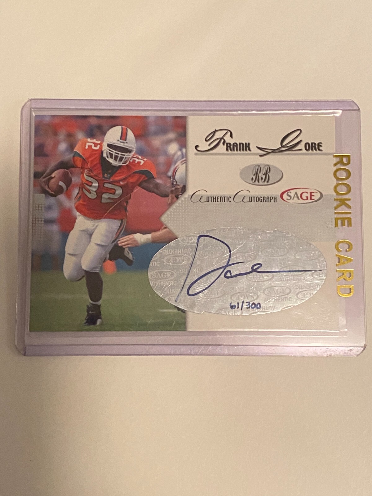 Frank Gore SA-GE Autographs #A19 Silver