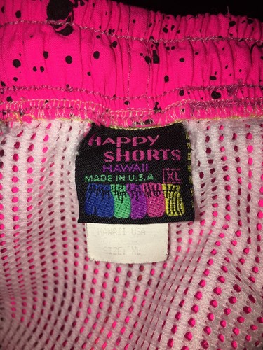 Vtg Gecko Al Over Print Hawaii Mens Swim Trunks SHORTS XL - Picture 2 of 5