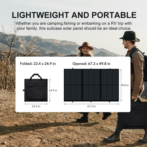 Solarpanel 300w Faltbar Tragbar 12V Solarmodul für Camping Wohnmobil Kraftwerk - Bild 2 von 7