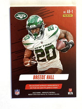 2023 Panini Absolute Football Breece Hall Absolute Burners Patch #AB-1 Jets