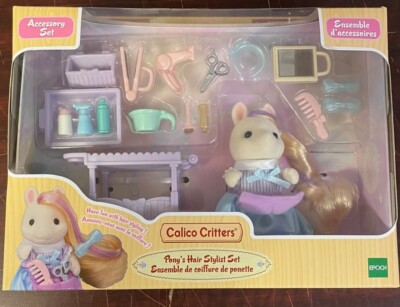 CALICO CRITTERS PONY'S HAIR STYLIST SET FREE SHIPPING
