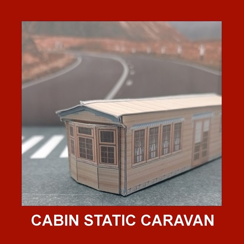 Caravan Static Mobile Home Model Containers x 4 N Gauge 1:160 - Picture 2 of 5