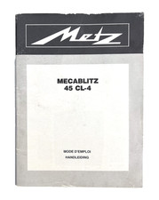 METZ MECABLITZ 45-CL4 Mode d'emploi  Français et Handleiding Allemand