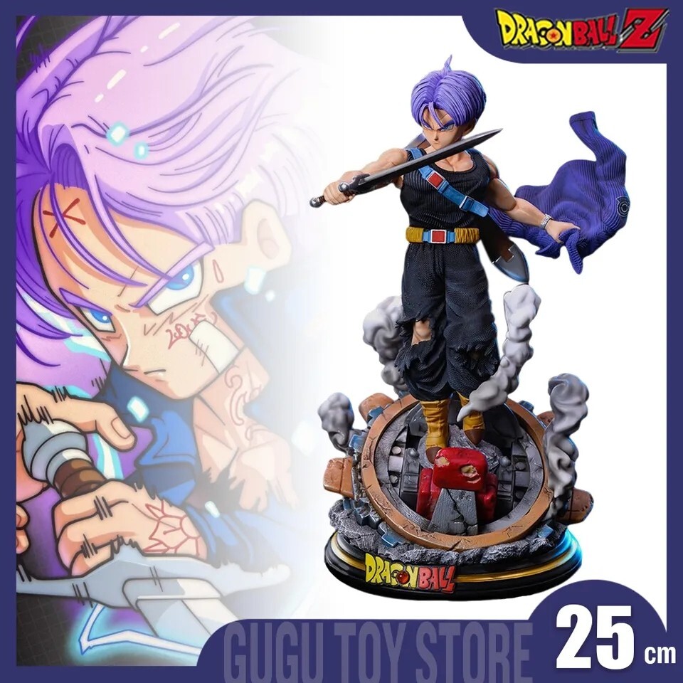Figurine Trunks du Futur 25cm | Statuette Mangas de Collection en PVC Finition Premium