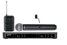 Shure Blx1288/w85 Wireless Microphone Combo System Sm58 & Wl185 Lavalier H9