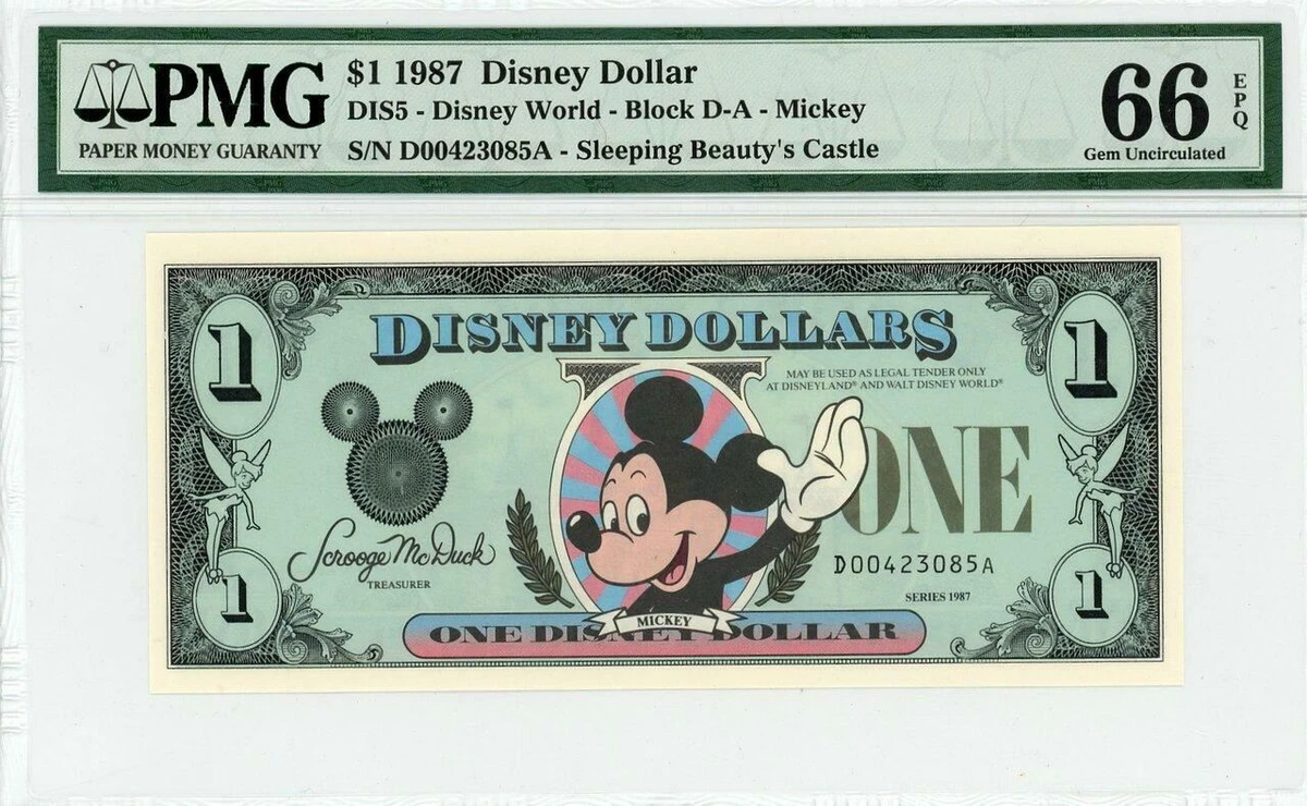 Disney Dollars 1987 for sale | eBay