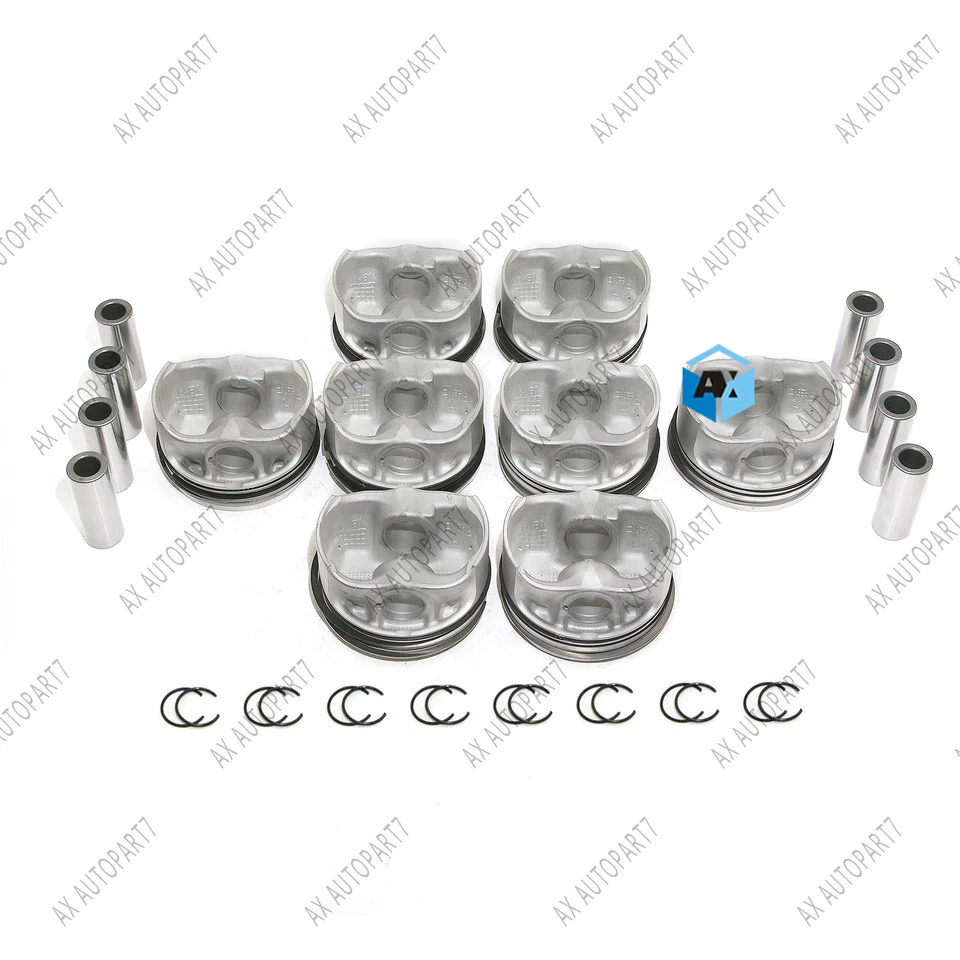 Juego de pistones y anillos 8cyl STD para BMW M5 M6 X5 X6 M F10 F85 F86 S63N S63R 4.4 V8 Foto 4 de 4