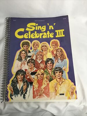 EVERYBODY SING N CELEBRATE III Gospel Piano Voice Spiral Song Book 1982 Word VG