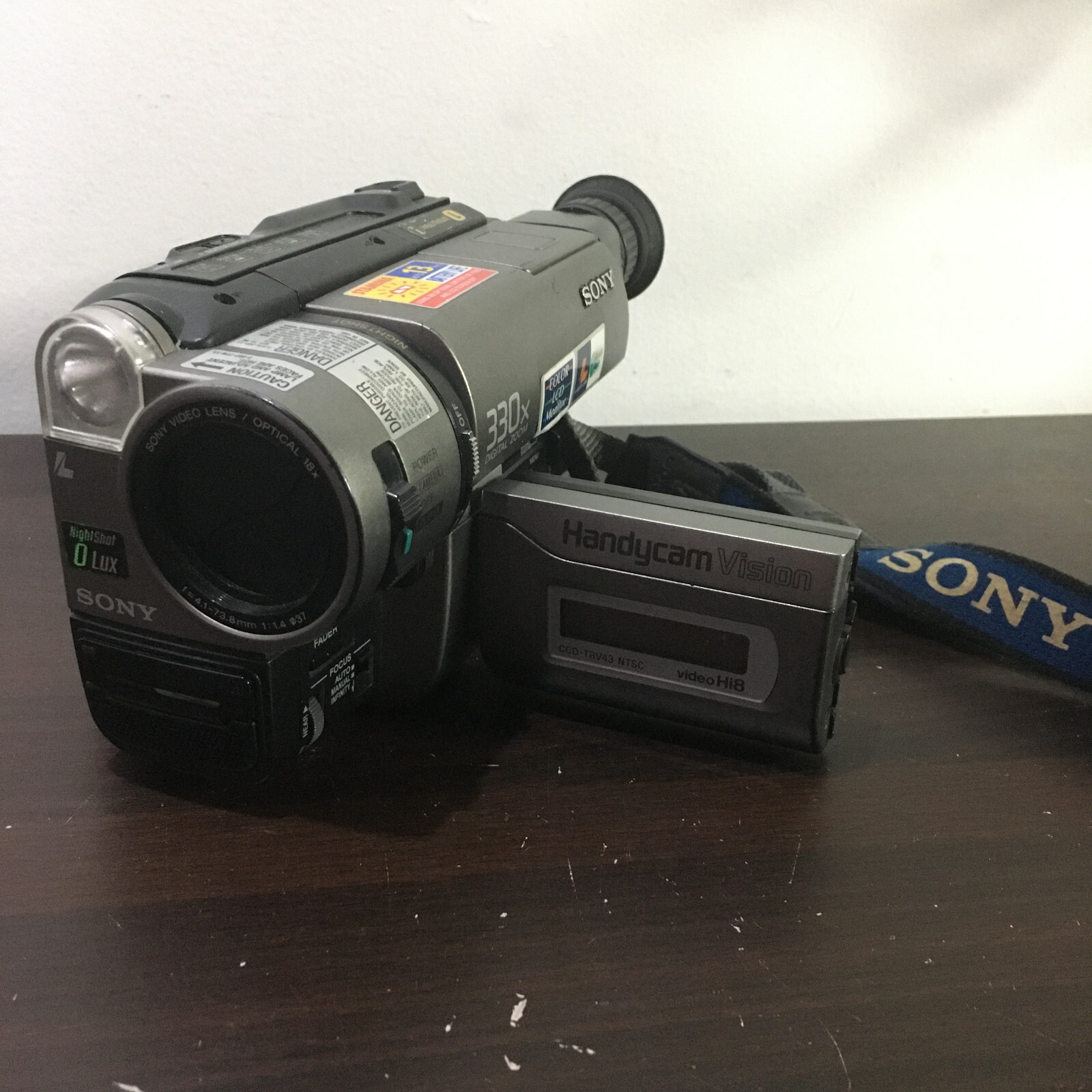 Sony Handycam CCDTRV43 8mm Hi8 Analog Camcorder TESTED WORKS Head