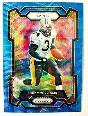 2023 Panini Prizm Ricky BLUE Wave Prizm Card SP #/199 Saints Legend!