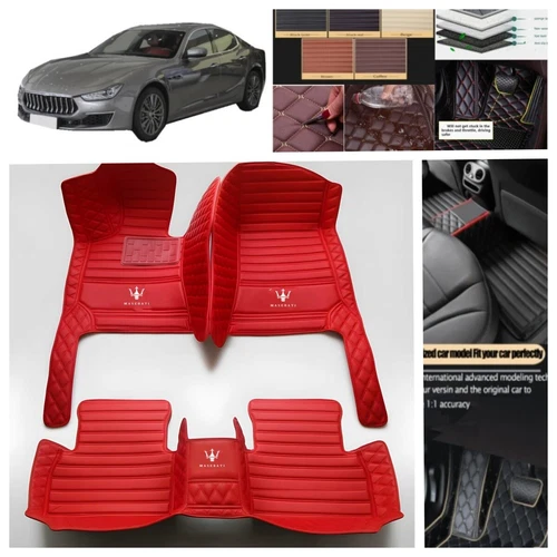 For Maserati Ghibli 2014-2024 Car Floor Mats Custom Foot Carpets Waterproof Mats - Imagen 24 de 38