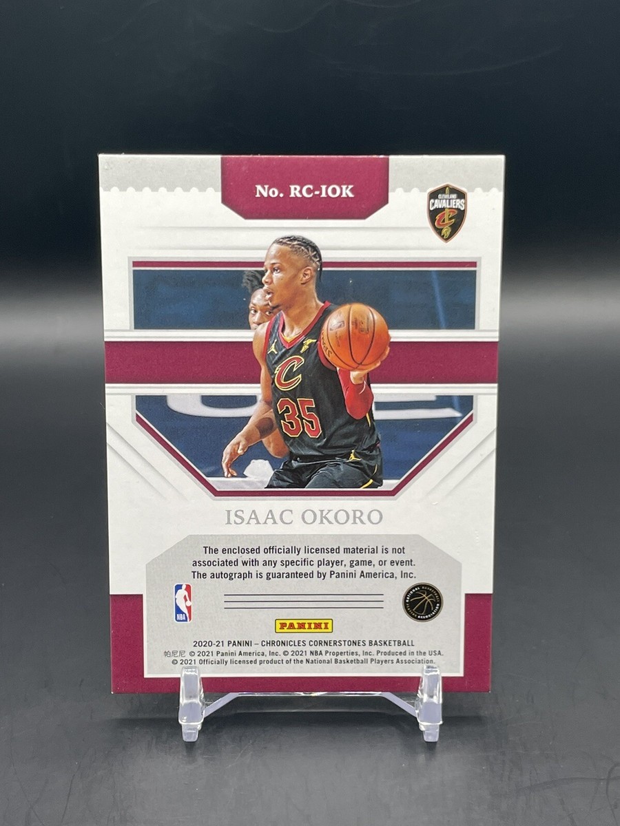 2020-21 Chronicles Cornerstones Isaac Okoro /99 RC Auto Jersey