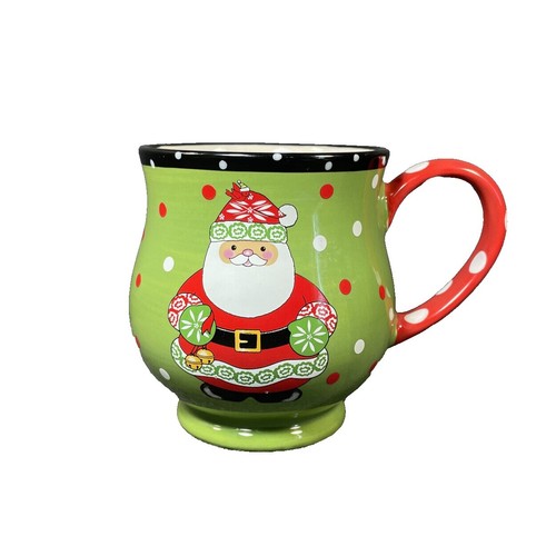 Temptations Old World : Set Mug Et Assiette à En-cas En Grès Vert