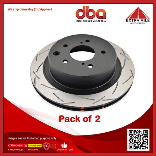2x DBA Disc Brake Rotor Vented Rear For Nissan Skyline R32/R33/R34 2.0L RB20DE - Picture 1 of 2
