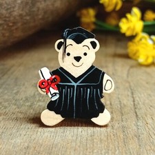 Graduation Bear Handmade Pin Fridge Magnet Congratulations Exam Pass Teddy Gift