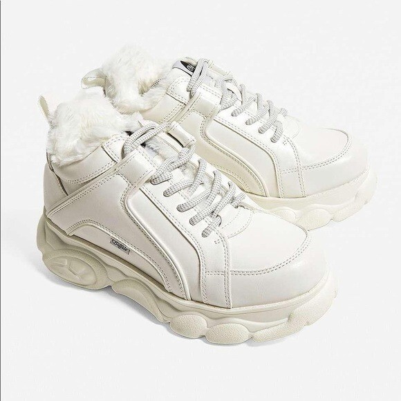 極美品 Buffalo LONDON × JUNYA WATANABE 40 X Buffalo London Leather Platform Sneakers by Junya Watanabe