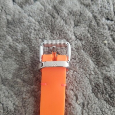 Christian Louboutin Loubi Spike Rubber Belt in Fluorescent 