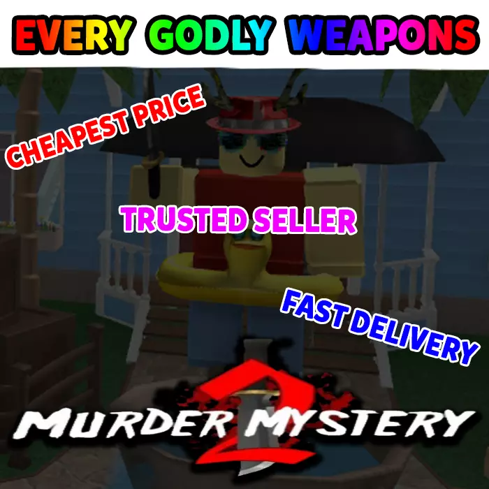 Roblox Murder Mystery 2 MM2 Batwing Godly Knife and Guns