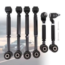 6pcs Rear Upper & Lower Control Toe Camber Arms For Accord 04-08 Acura TSX 04-08