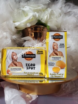 2pc Zero tache, with egg yolk serum & xfoliating soap x 1 super ecclairciss