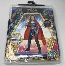 Thor Love and Thunder Halloween Costume Child Large 12-14 5 Piece Jumpsuit/cape